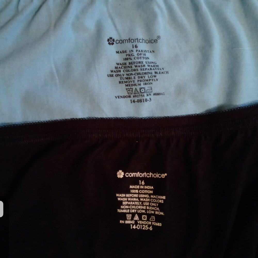 Comfort Choice by Woman Within 8 pk briefs, panties sz 16 4X NEW - Picture 4 of 9